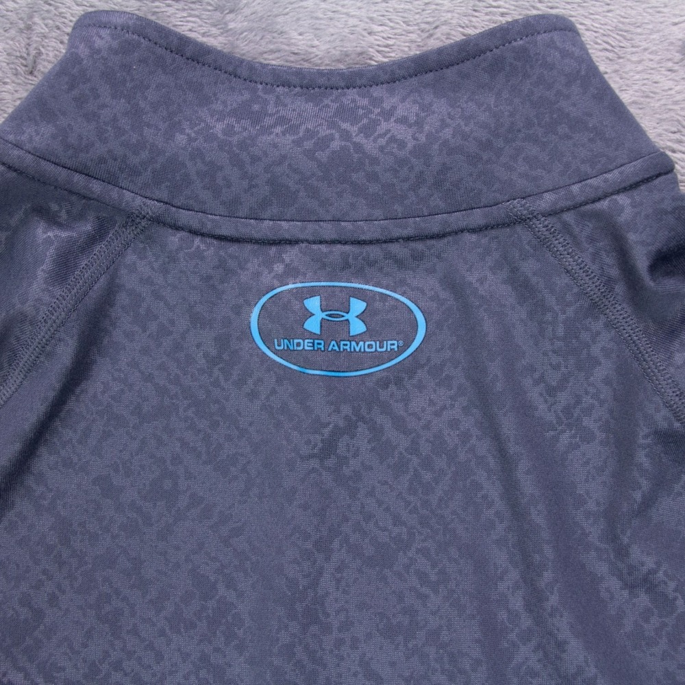 NWT Under Armour Mens S Heat Gear 1/4 Zip Pullover Shirt Gray LS Lightweight - Picture 8 of 13